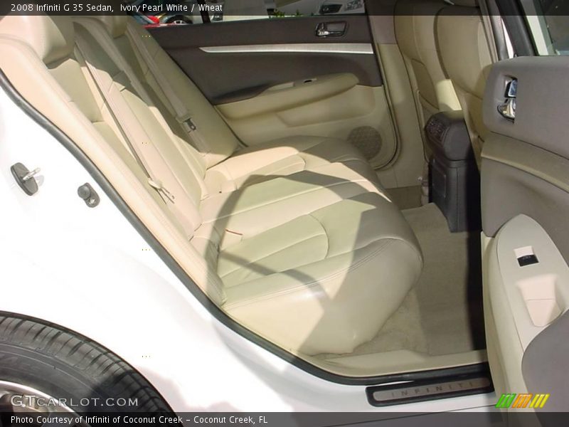 Ivory Pearl White / Wheat 2008 Infiniti G 35 Sedan