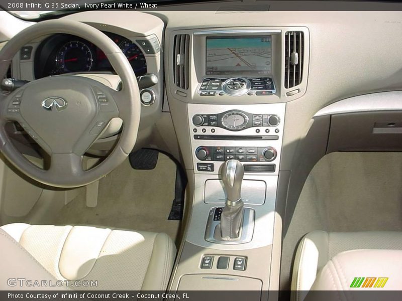 Ivory Pearl White / Wheat 2008 Infiniti G 35 Sedan