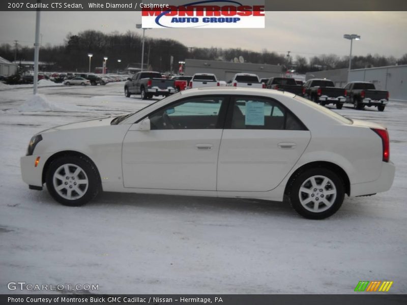White Diamond / Cashmere 2007 Cadillac CTS Sedan