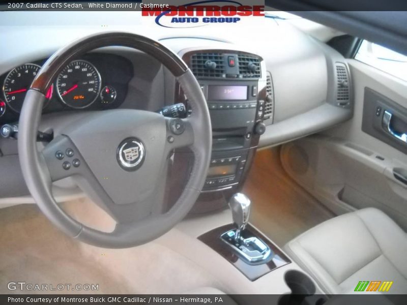 White Diamond / Cashmere 2007 Cadillac CTS Sedan