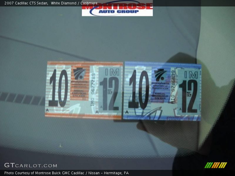 White Diamond / Cashmere 2007 Cadillac CTS Sedan