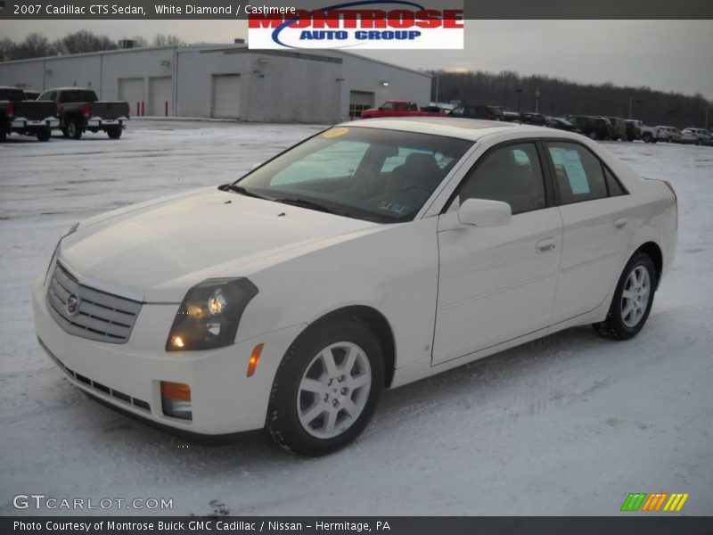 White Diamond / Cashmere 2007 Cadillac CTS Sedan
