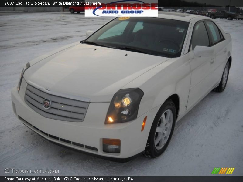 White Diamond / Cashmere 2007 Cadillac CTS Sedan