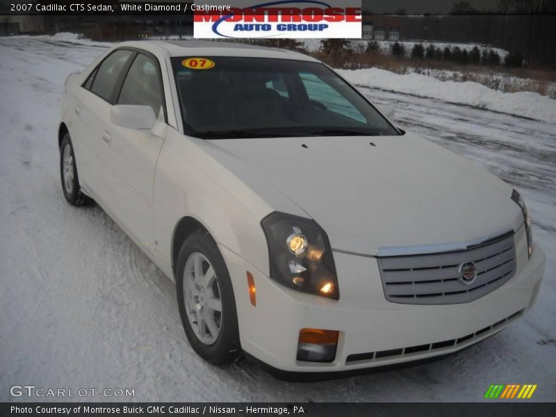 White Diamond / Cashmere 2007 Cadillac CTS Sedan