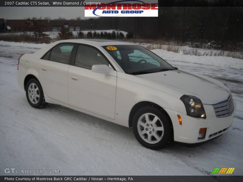 White Diamond / Cashmere 2007 Cadillac CTS Sedan