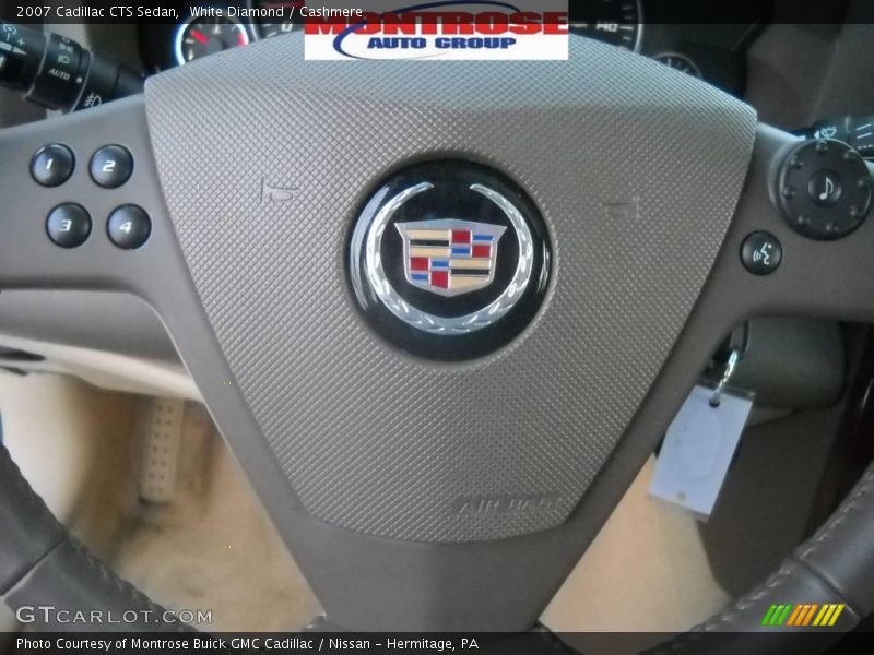 White Diamond / Cashmere 2007 Cadillac CTS Sedan