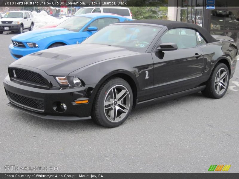 Black / Charcoal Black 2010 Ford Mustang Shelby GT500 Convertible