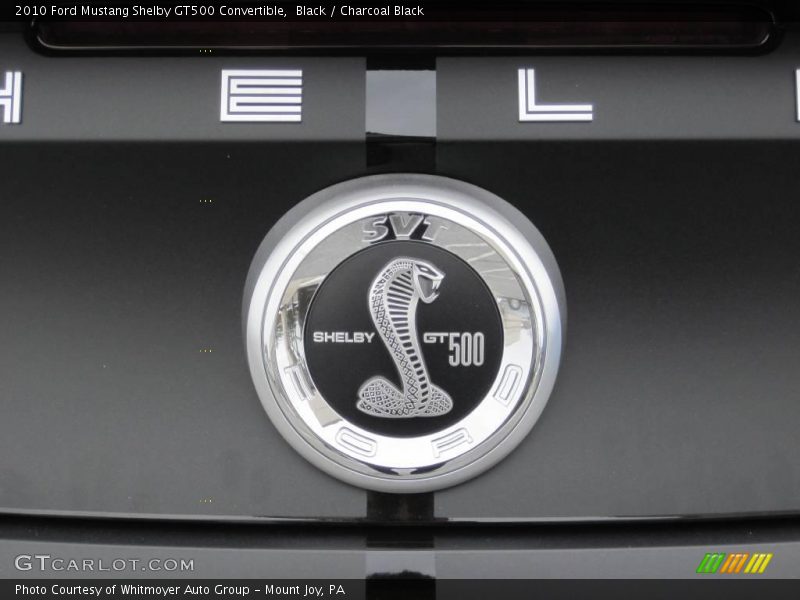 Black / Charcoal Black 2010 Ford Mustang Shelby GT500 Convertible
