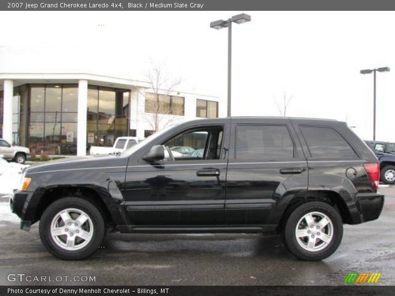 Black / Medium Slate Gray 2007 Jeep Grand Cherokee Laredo 4x4