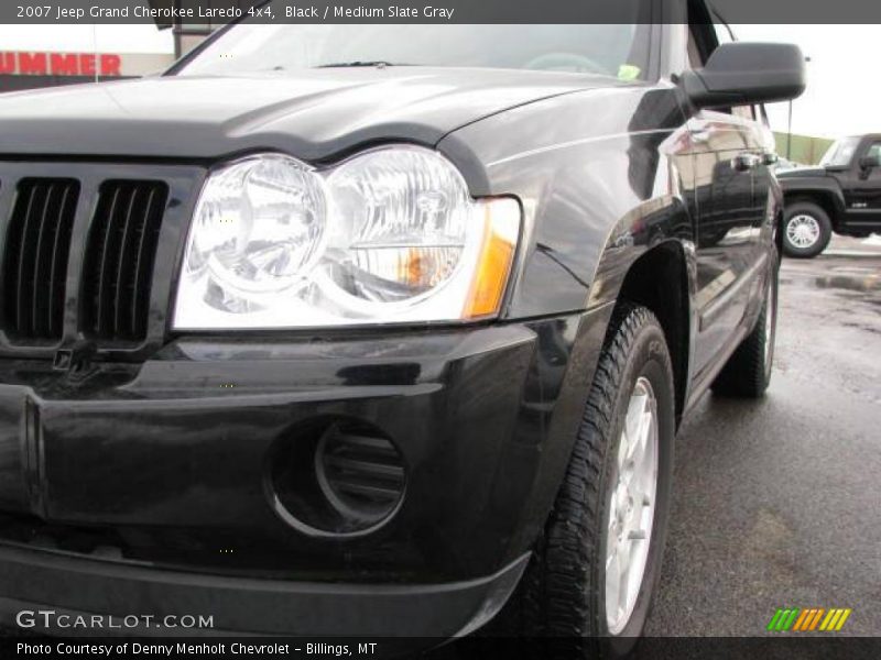 Black / Medium Slate Gray 2007 Jeep Grand Cherokee Laredo 4x4