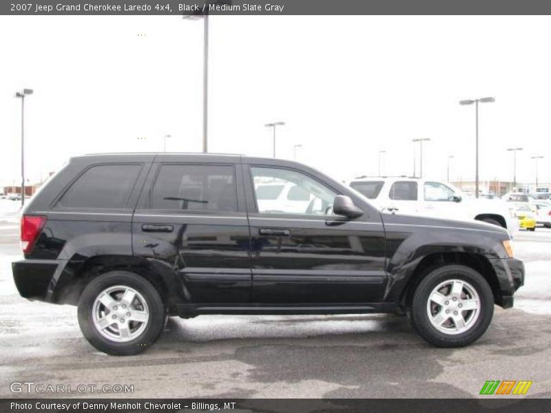 Black / Medium Slate Gray 2007 Jeep Grand Cherokee Laredo 4x4