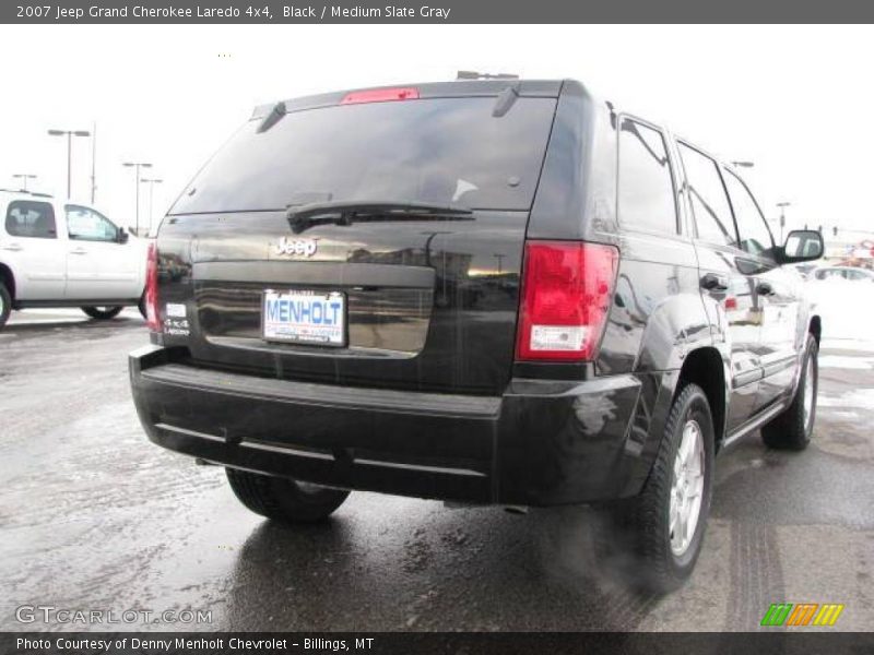 Black / Medium Slate Gray 2007 Jeep Grand Cherokee Laredo 4x4