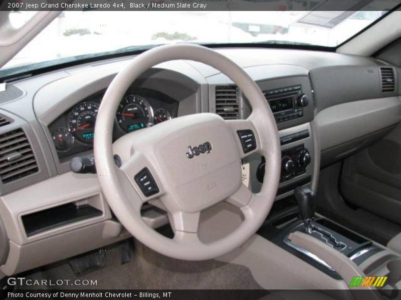 Black / Medium Slate Gray 2007 Jeep Grand Cherokee Laredo 4x4