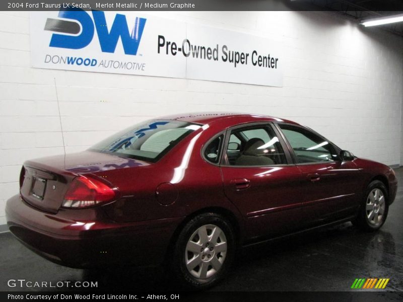 Merlot Metallic / Medium Graphite 2004 Ford Taurus LX Sedan