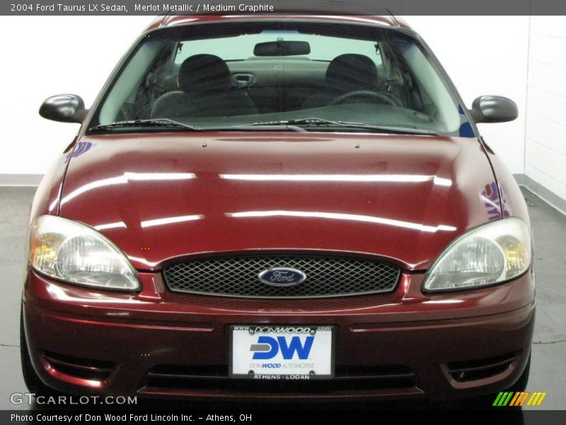 Merlot Metallic / Medium Graphite 2004 Ford Taurus LX Sedan