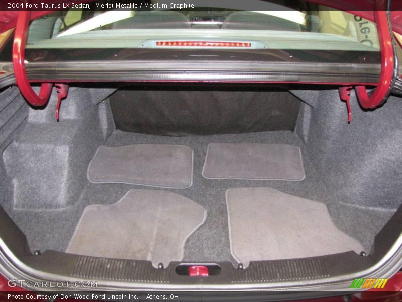 Merlot Metallic / Medium Graphite 2004 Ford Taurus LX Sedan