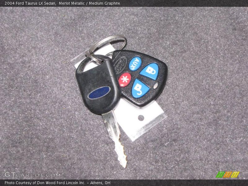 Merlot Metallic / Medium Graphite 2004 Ford Taurus LX Sedan