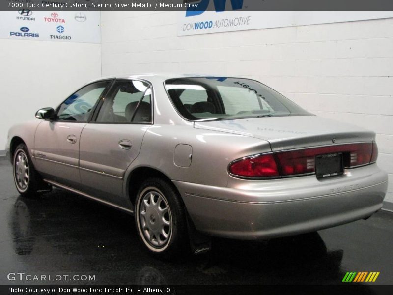 Sterling Silver Metallic / Medium Gray 2000 Buick Century Custom