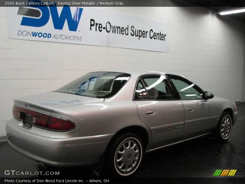 Sterling Silver Metallic / Medium Gray 2000 Buick Century Custom