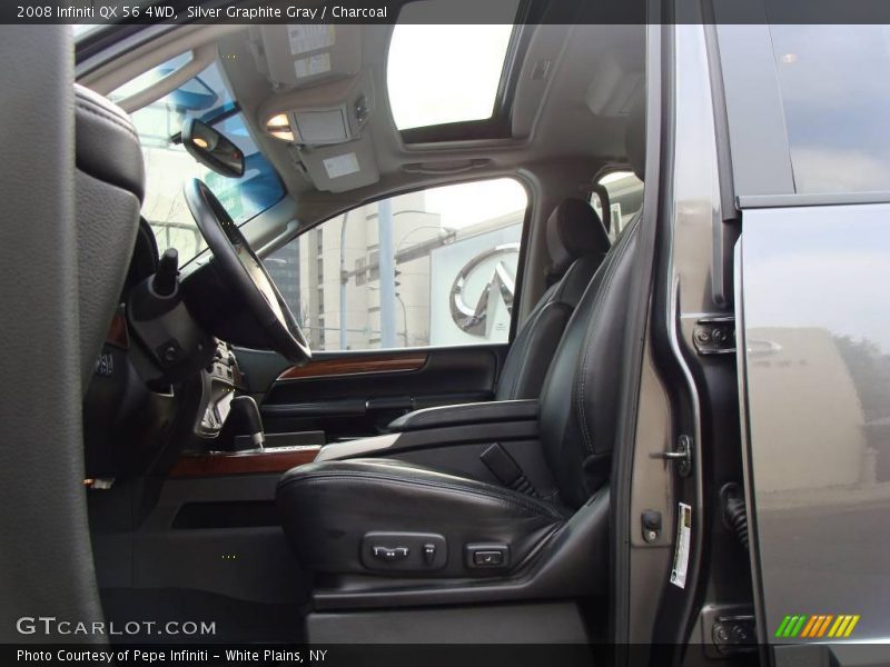 Silver Graphite Gray / Charcoal 2008 Infiniti QX 56 4WD