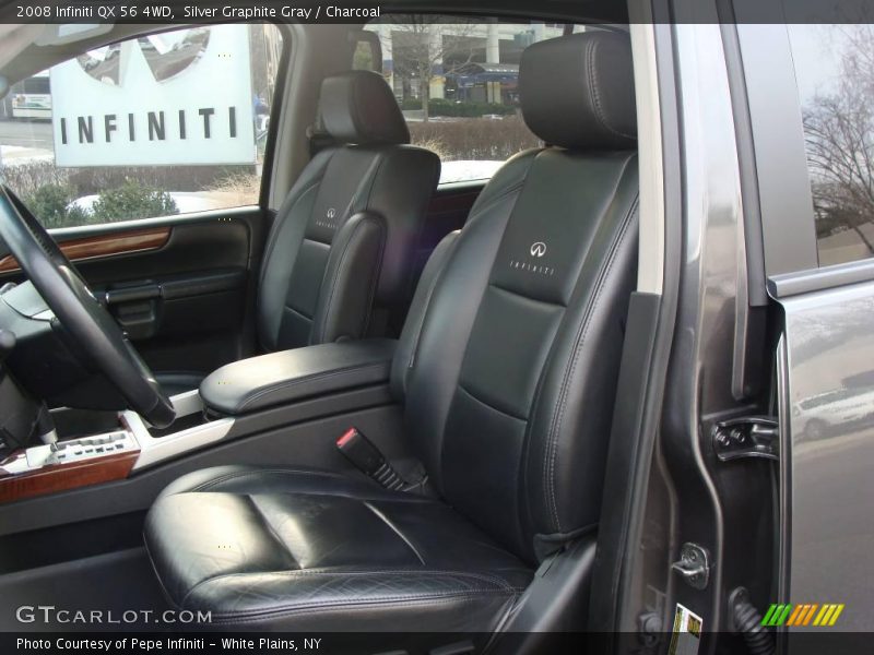 Silver Graphite Gray / Charcoal 2008 Infiniti QX 56 4WD