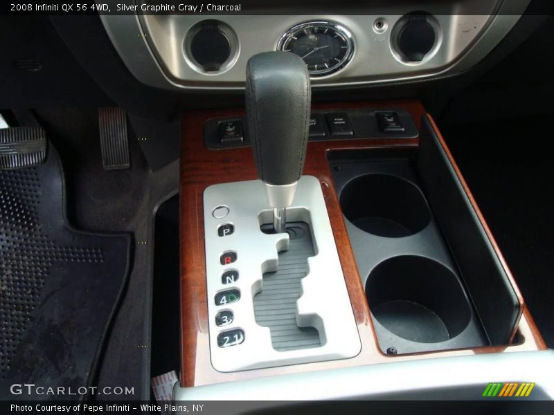 Silver Graphite Gray / Charcoal 2008 Infiniti QX 56 4WD
