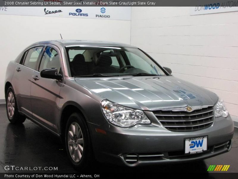 Silver Steel Metallic / Dark Slate Gray/Light Slate Gray 2008 Chrysler Sebring LX Sedan