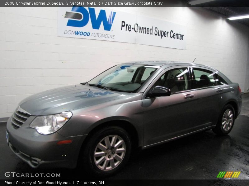 Silver Steel Metallic / Dark Slate Gray/Light Slate Gray 2008 Chrysler Sebring LX Sedan