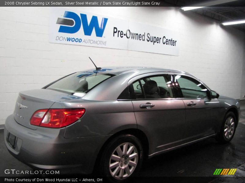 Silver Steel Metallic / Dark Slate Gray/Light Slate Gray 2008 Chrysler Sebring LX Sedan
