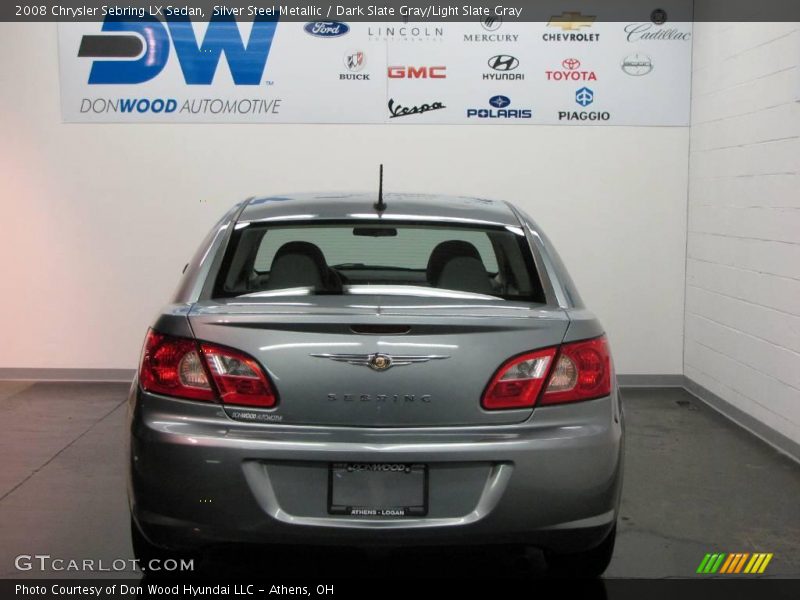 Silver Steel Metallic / Dark Slate Gray/Light Slate Gray 2008 Chrysler Sebring LX Sedan