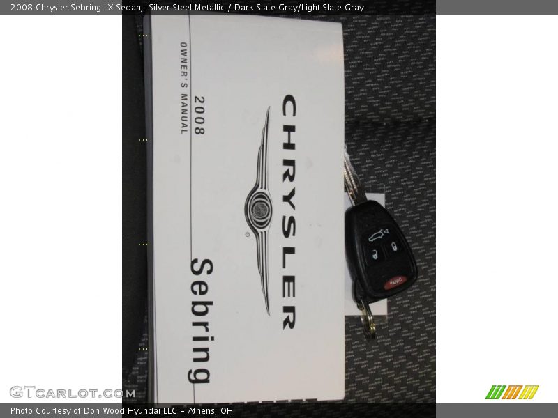 Silver Steel Metallic / Dark Slate Gray/Light Slate Gray 2008 Chrysler Sebring LX Sedan