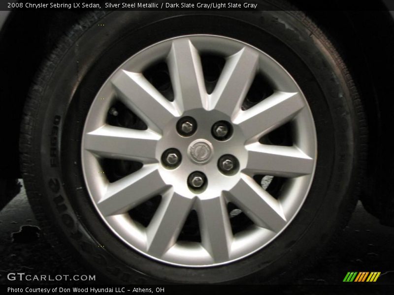 Silver Steel Metallic / Dark Slate Gray/Light Slate Gray 2008 Chrysler Sebring LX Sedan