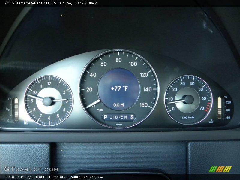 Black / Black 2006 Mercedes-Benz CLK 350 Coupe