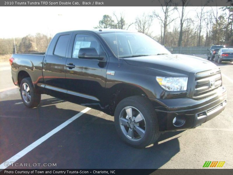 Black / Black 2010 Toyota Tundra TRD Sport Double Cab