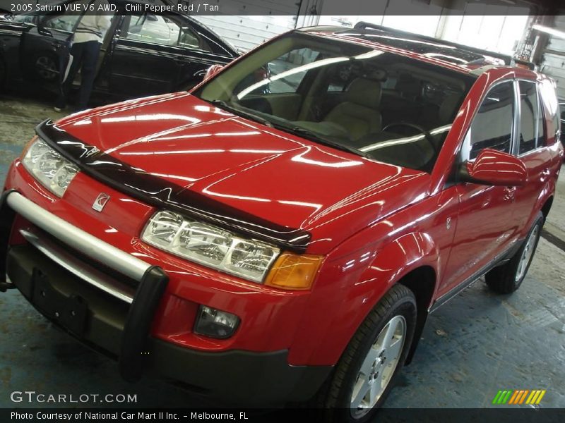 Chili Pepper Red / Tan 2005 Saturn VUE V6 AWD