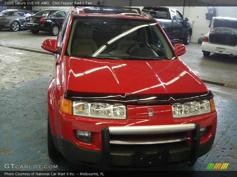 Chili Pepper Red / Tan 2005 Saturn VUE V6 AWD
