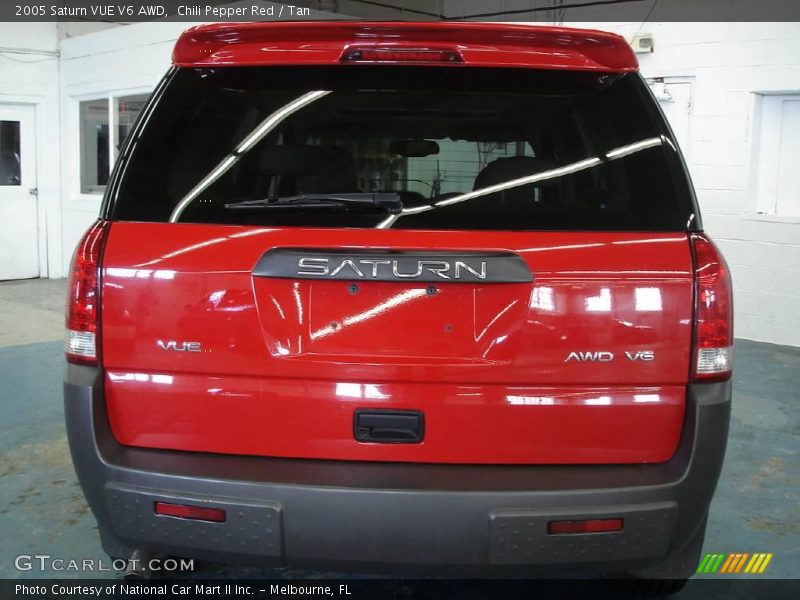 Chili Pepper Red / Tan 2005 Saturn VUE V6 AWD