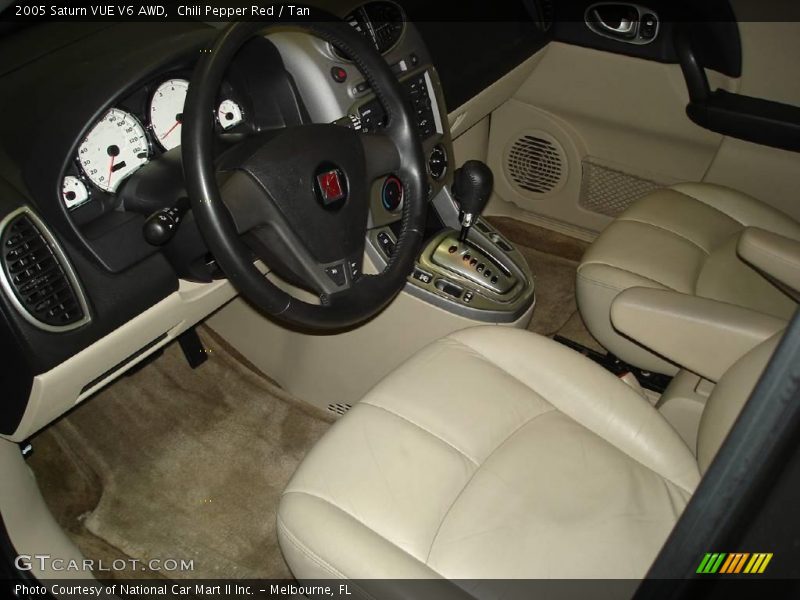 Chili Pepper Red / Tan 2005 Saturn VUE V6 AWD