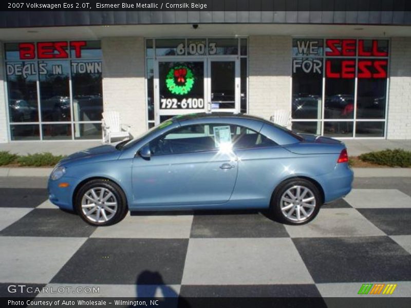 Eismeer Blue Metallic / Cornsilk Beige 2007 Volkswagen Eos 2.0T