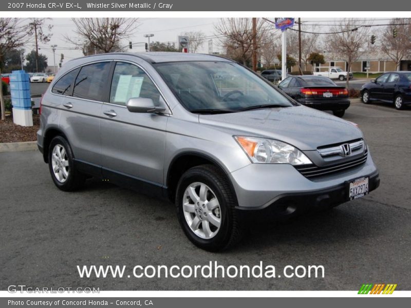 Whistler Silver Metallic / Gray 2007 Honda CR-V EX-L