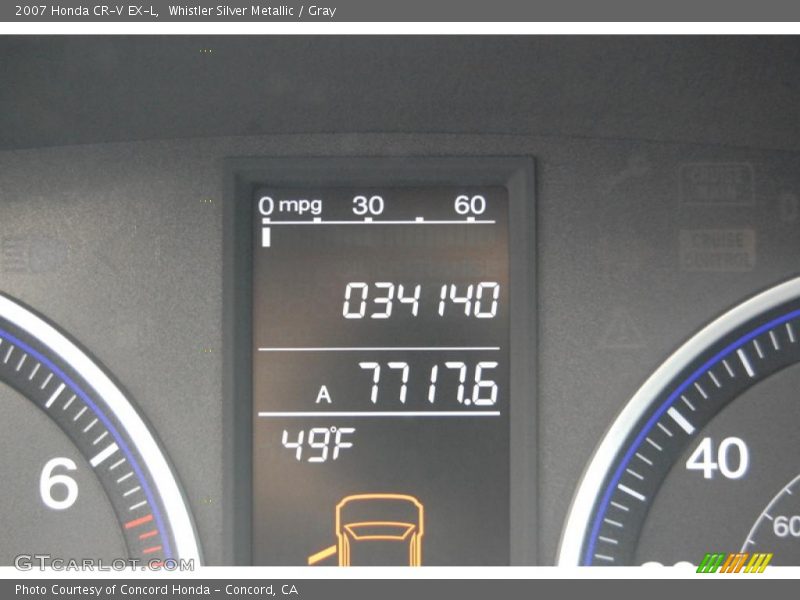 Whistler Silver Metallic / Gray 2007 Honda CR-V EX-L