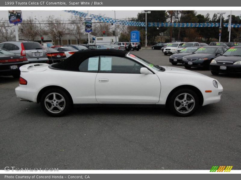 Super White / Black 1999 Toyota Celica GT Convertible