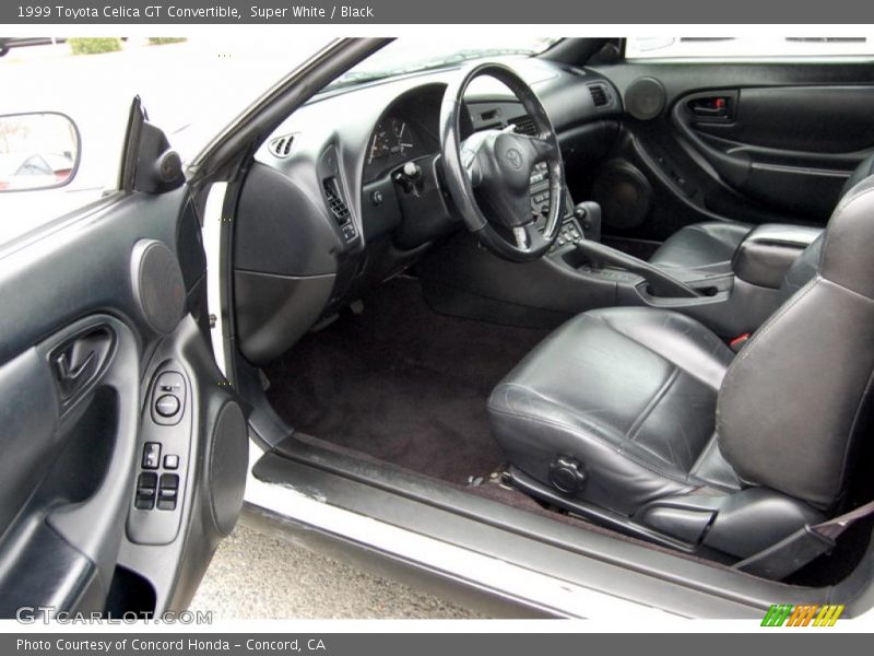 Super White / Black 1999 Toyota Celica GT Convertible