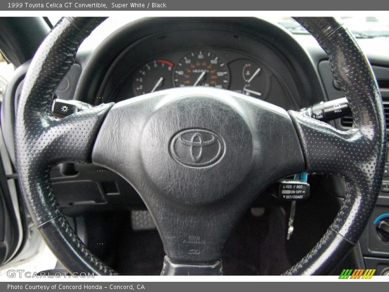 Super White / Black 1999 Toyota Celica GT Convertible