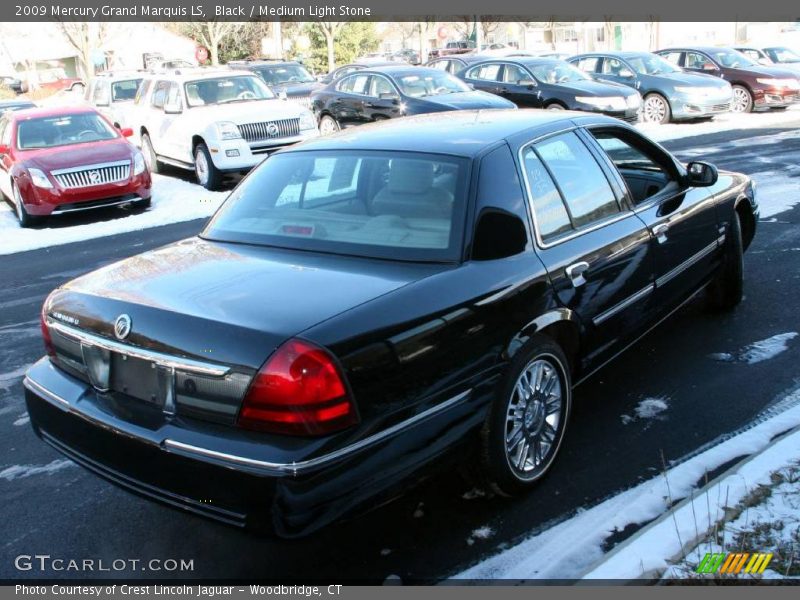 Black / Medium Light Stone 2009 Mercury Grand Marquis LS