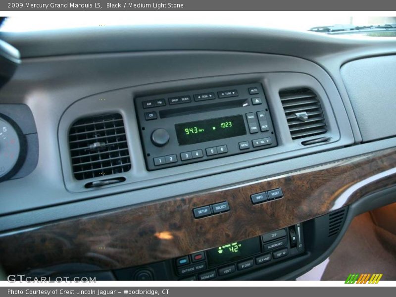 Black / Medium Light Stone 2009 Mercury Grand Marquis LS