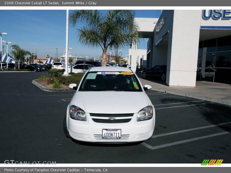 Summit White / Gray 2008 Chevrolet Cobalt LT Sedan