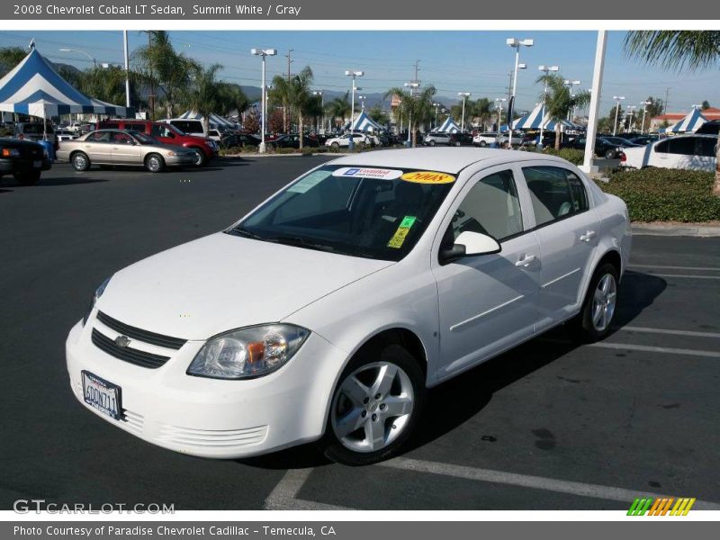 Summit White / Gray 2008 Chevrolet Cobalt LT Sedan