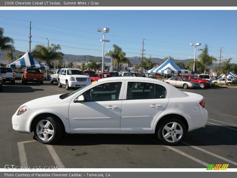 Summit White / Gray 2008 Chevrolet Cobalt LT Sedan