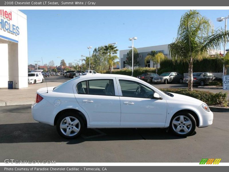 Summit White / Gray 2008 Chevrolet Cobalt LT Sedan